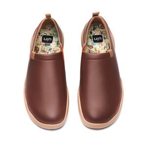 UIN Brown Slip-On Sneakers